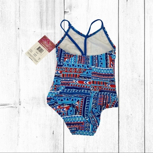 Kanu Surf Cindy 1 Piece Swimsuit in Blue 2T - Picture 2 of 5